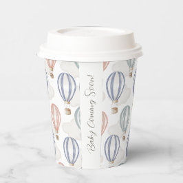Baby Shower Hot Air Balloons Gender Neutral 紙コップ