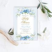 Baby Shower Hydrangea Invitation 招待状