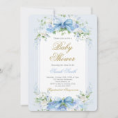 Baby Shower Hydrangea Invitation 招待状 (正面)
