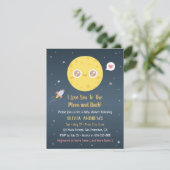 Baby Shower I Love You to the Moon and Back 招待状 (スタンド正面)