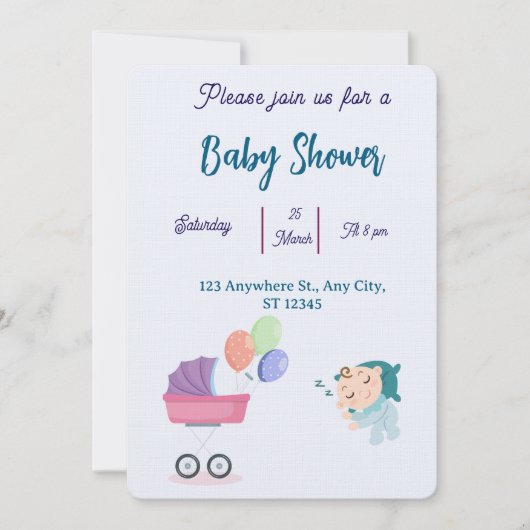 Baby Shower Invitation (正面)