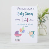 Baby Shower Invitation (スタンド正面)