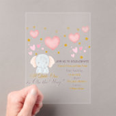 Baby Shower Invitation アクリル招待状 (インサイチュ (ポータブル))