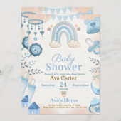Baby Shower Invitation シーズンカード (正面/裏面)
