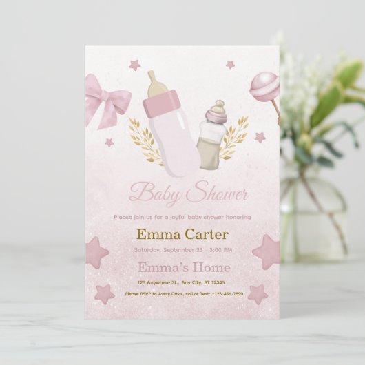 Baby Shower Invitation シーズンカード (スタンド正面)