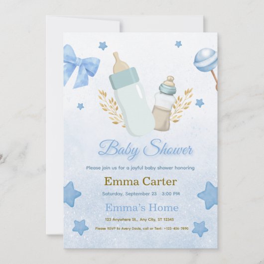 Baby Shower Invitation シーズンカード (正面)
