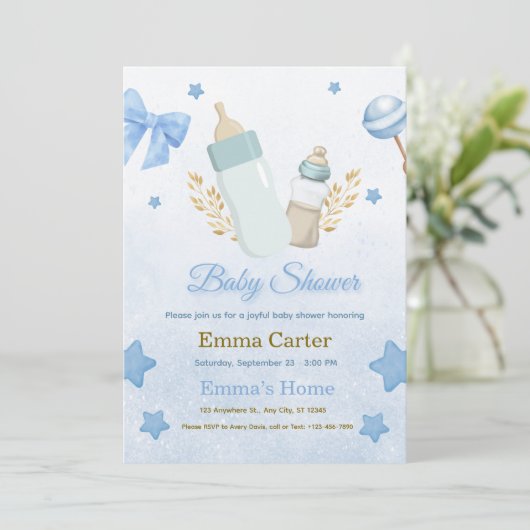 Baby Shower Invitation シーズンカード (スタンド正面)
