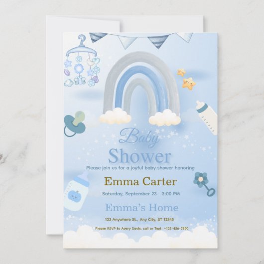 Baby Shower Invitation シーズンカード (正面)