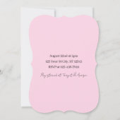 Baby Shower Invitation 招待状 (裏面)