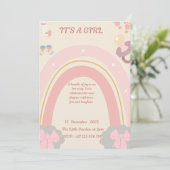 Baby shower invitation 招待状 (スタンド正面)