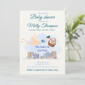 Baby shower invitation  招待状 (スタンド正面)