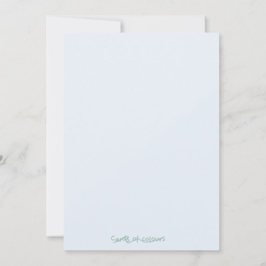 Baby shower invitation  招待状 (裏面)