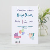 Baby Shower Invitation 招待状 (スタンド正面)