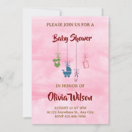 baby shower invitation 招待状