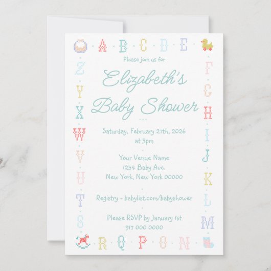 Baby Shower Invitation 招待状 (正面)