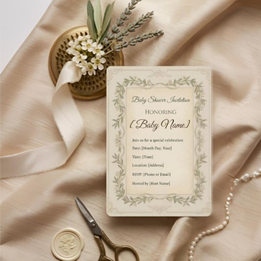 Baby Shower Invitation 招待状