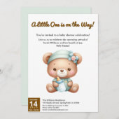 Baby Shower Invitation: A Little One on the Way! 招待状 (正面/裏面)