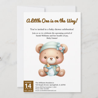 Baby Shower Invitation: A Little One on the Way! 招待状