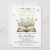 Baby shower invitation: A new chapter begins 招待状 (正面)