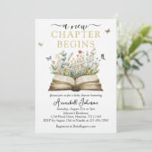Baby shower invitation: A new chapter begins 招待状 (スタンド正面)