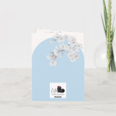 Baby shower invitation boy, Yoga Mom To Be 招待状 (裏面)