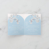 Baby shower invitation boy, Yoga Mom To Be 招待状 (内部)