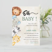 Baby Shower Invitation  –Customizable 招待状 (スタンド正面)
