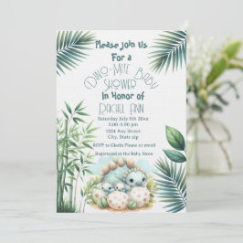 Baby Shower Invitation Dinosaur Dino Mite Party 招待状