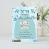 Baby Shower Invitation for Boy –Customizable 招待状 (スタンド正面)