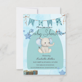 Baby Shower Invitation for Boy –Customizable 招待状