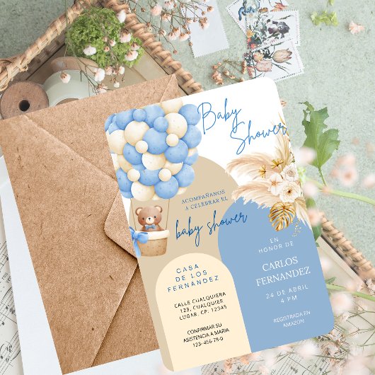 Baby Shower Invitation for Boy–Customizable 招待状