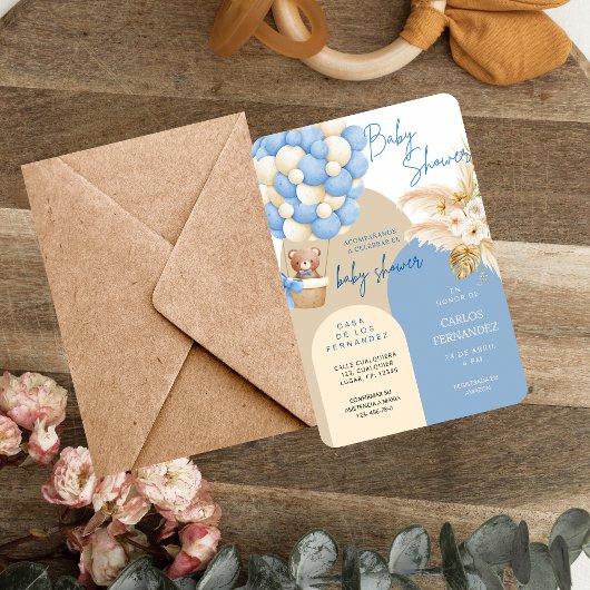 Baby Shower Invitation for Boy–Customizable 招待状