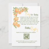 Baby Shower Invitation Gender neutral  招待状 (裏面)