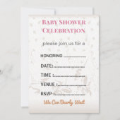 Baby Shower Invitation Gender Reveal | Modern 招待状 (正面)