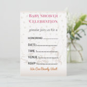 Baby Shower Invitation Gender Reveal | Modern 招待状 (スタンド正面)