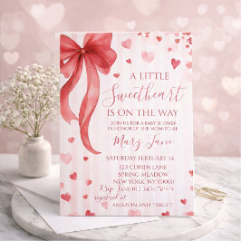 Baby shower invitation "Little Darling", Valentine 招待状