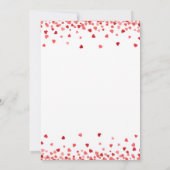 Baby shower invitation "Little Darling", Valentine 招待状 (裏面)