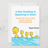 Baby Shower Invitation – Oopsie Ducky 招待状 (正面)