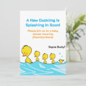 Baby Shower Invitation – Oopsie Ducky 招待状 (スタンド正面)