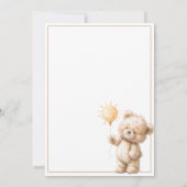 Baby Shower Invitation Our Sunshine (裏面)