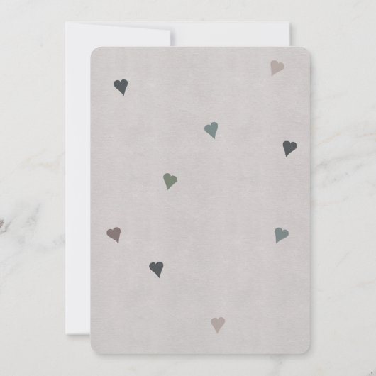 Baby Shower invitation paperlike 招待状 (裏面)