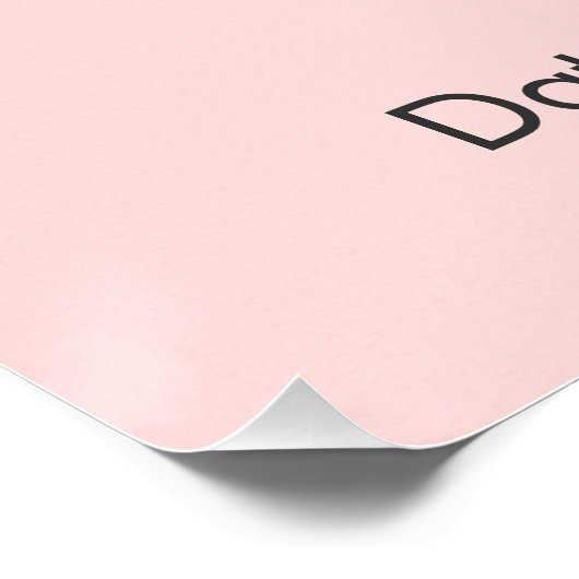 Baby Shower Invitation | Pink Bow | Bundle of Joy ポスター (コーナー)