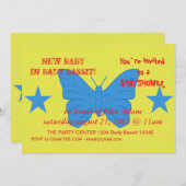 Baby Shower Invitation with Flag of Bady Bassit 招待状 (正面/裏面)