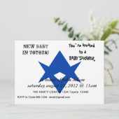 Baby Shower Invitation with Flag of Toyota City 招待状 (スタンド正面)