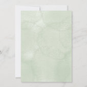 Baby shower invitation with jungle themed animals 招待状 (裏面)