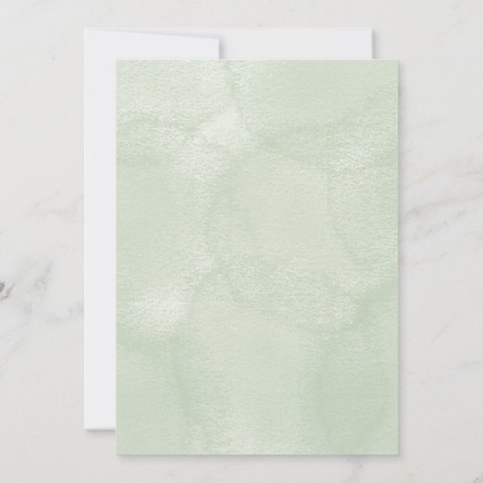 Baby shower invitation with jungle themed animals  招待状 (裏面)