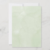 Baby shower invitation with watercolour animals 招待状 (裏面)