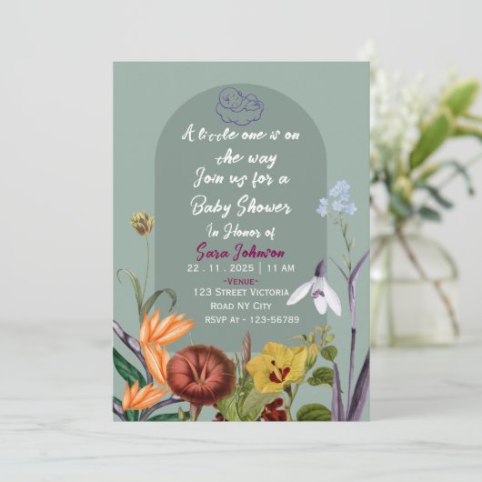 Baby Shower Invitations  招待状 (スタンド正面)