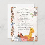 Baby Shower Invitations | Custom Wildflower Card 出欠カード (正面/裏面)