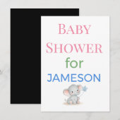 Baby Shower Invitations Enclosure Cards Signs | De エンクロージャーカード (正面/裏面)